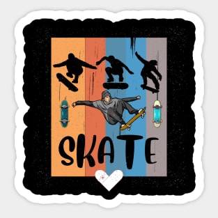 Skateboarding funny skater Sticker